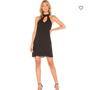 Krisa Cutout Mini Dress in Black